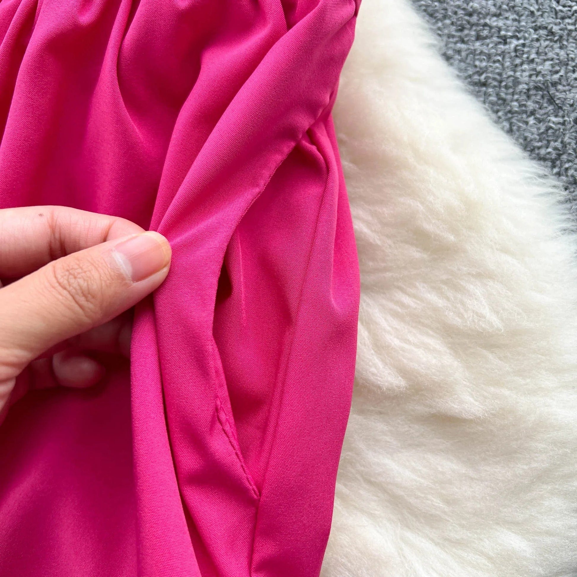 ABEGAIL - Ärmelloses plissiertes Trägertop und Rock-Set