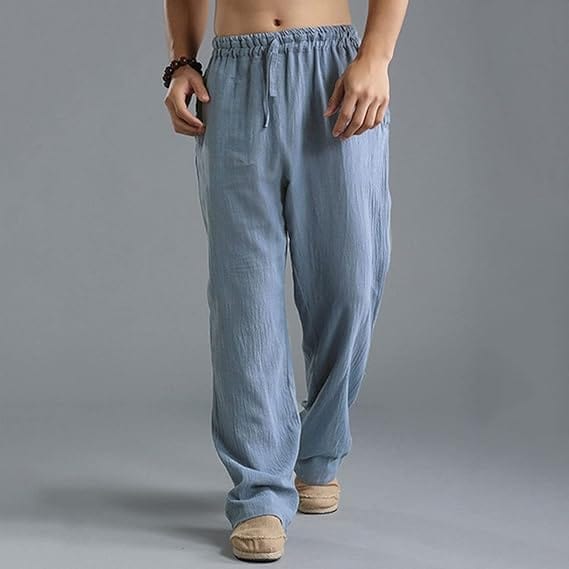 AIZEN - Einfarbigen Leinenhose