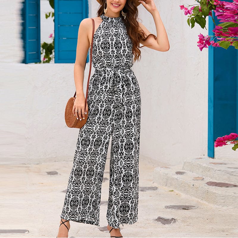 ALEAH - Bedruckter Bodysuit zum Schnüren