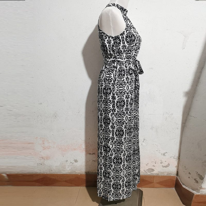 ALEAH - Bedruckter Bodysuit zum Schnüren