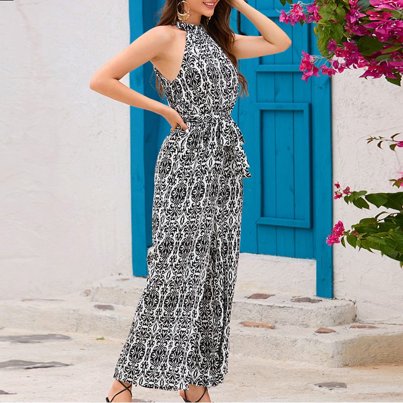 ALEAH - Bedruckter Bodysuit zum Schnüren