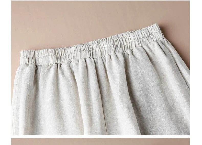 AMICA -  Weit geschnittene Hosen mit Stickerei-Design