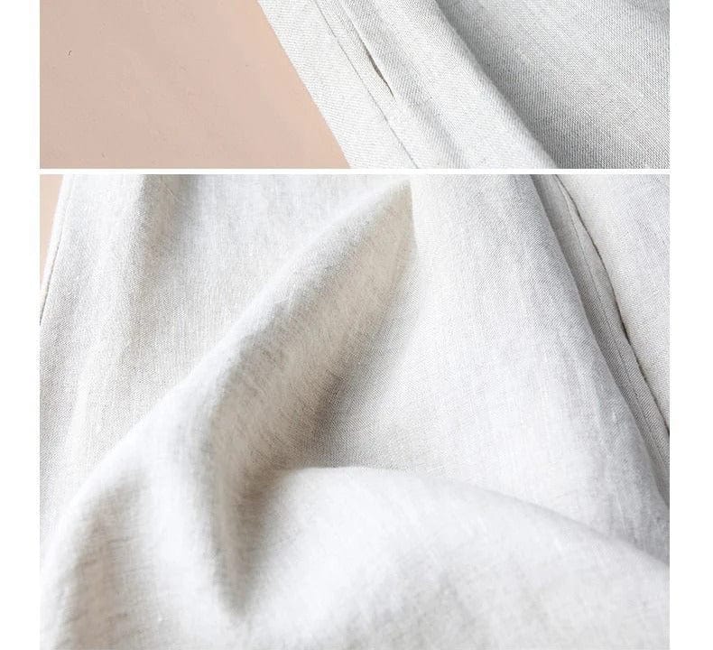 AMICA -  Weit geschnittene Hosen mit Stickerei-Design