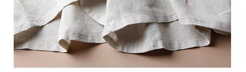 AMICA -  Weit geschnittene Hosen mit Stickerei-Design