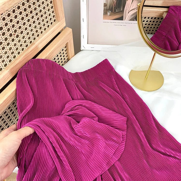 ANGELICA - Lässige Hose mit geradem, weitem Bein