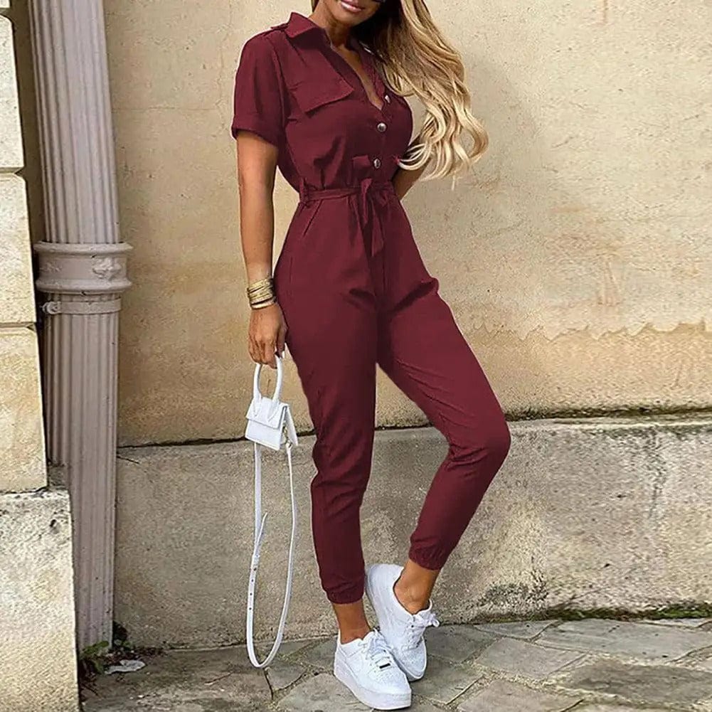 ANGELIQUE - Einfacher Sommer-Jumpsuit