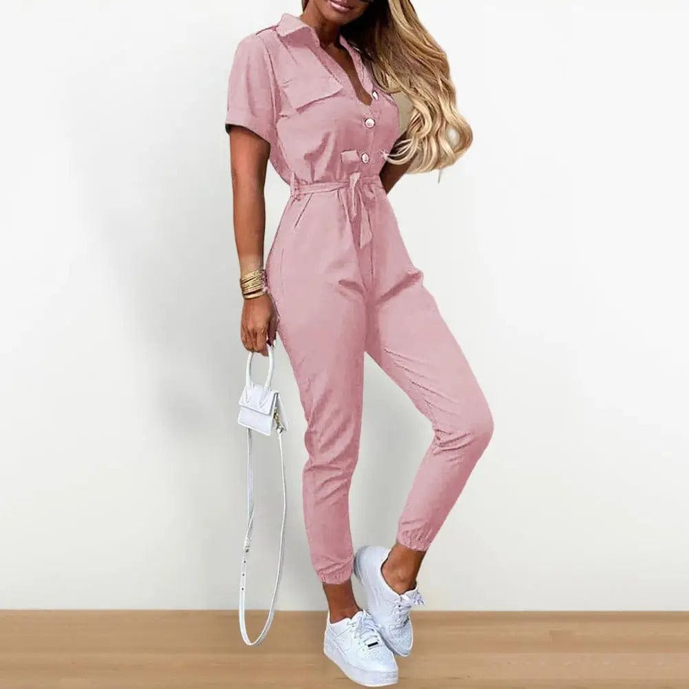 ANGELIQUE - Einfacher Sommer-Jumpsuit
