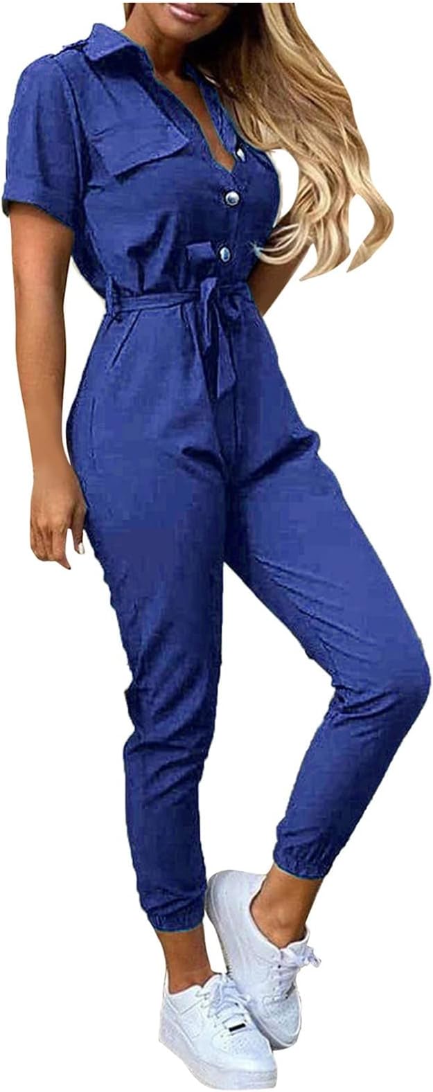 ANGELIQUE - Einfacher Sommer-Jumpsuit