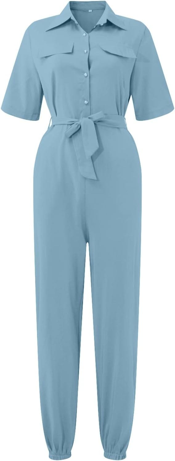 ANGELIQUE - Einfacher Sommer-Jumpsuit