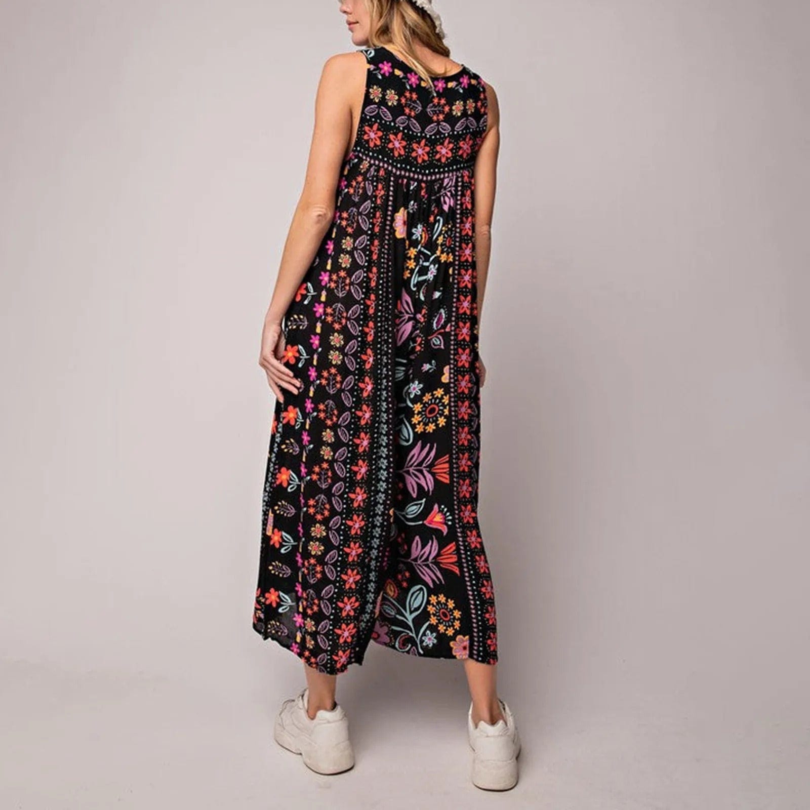 ANITA - Floral Print Weites Bein Sling Romper