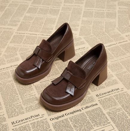 Anita - Klobige Lederschuhe