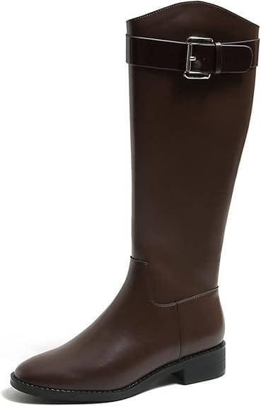 CARRIE - Hohe Stiefel mit Schnallenriemen