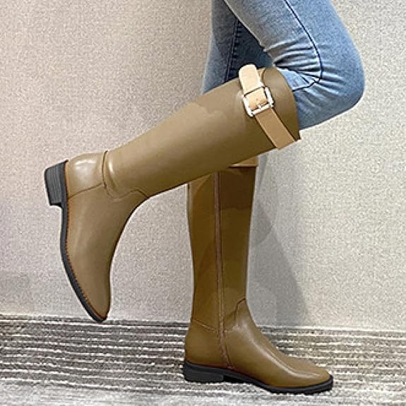 CARRIE - Hohe Stiefel mit Schnallenriemen