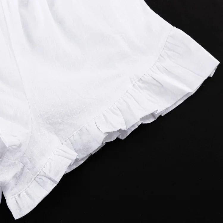 CIANA - Mini-Shorts und langärmeliges Top-Set