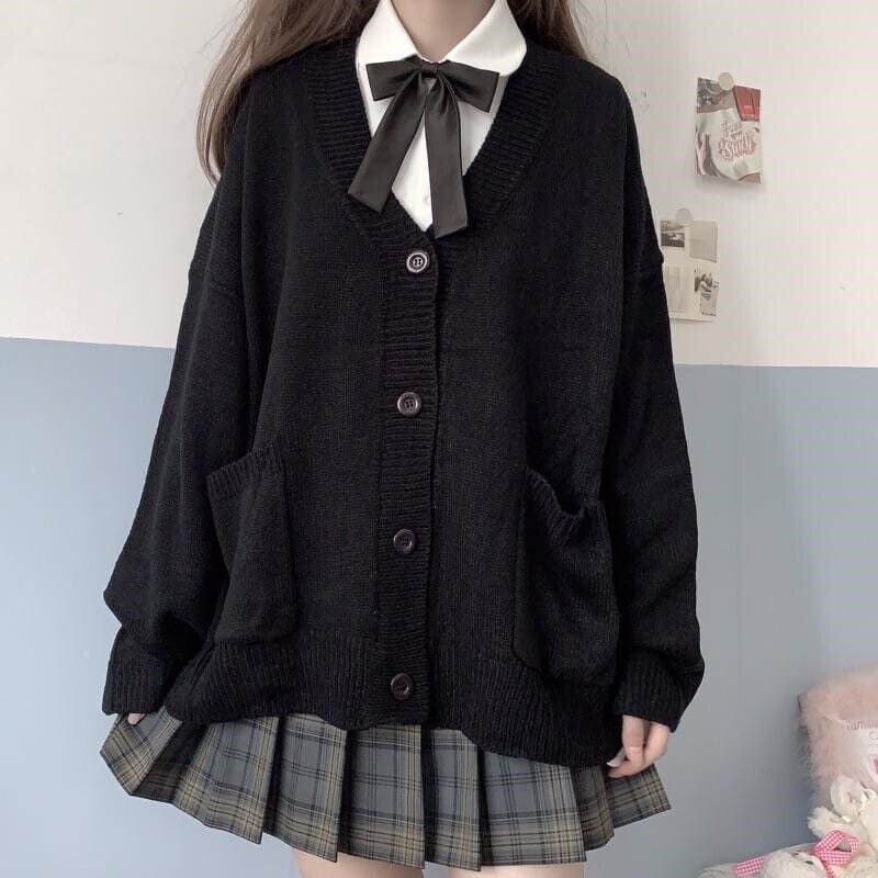 CLAUDINE - Japanischer Stil - Gestrickte Strickjacke 2024