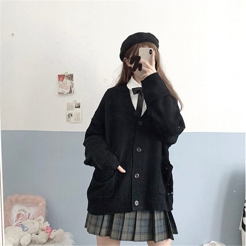 CLAUDINE - Japanischer Stil - Gestrickte Strickjacke 2024