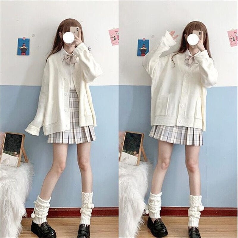 CLAUDINE - Japanischer Stil - Gestrickte Strickjacke 2024