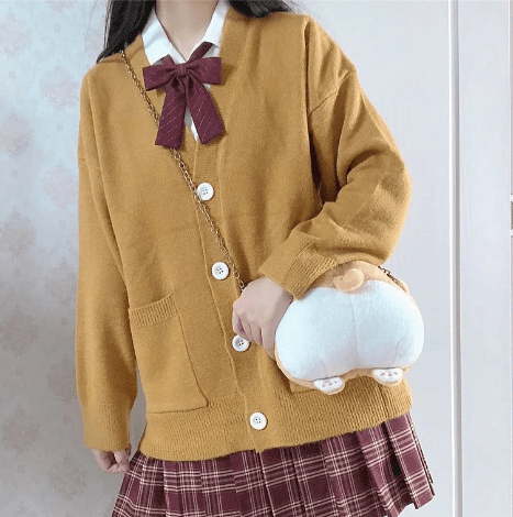 CLAUDINE - Japanischer Stil - Gestrickte Strickjacke 2024