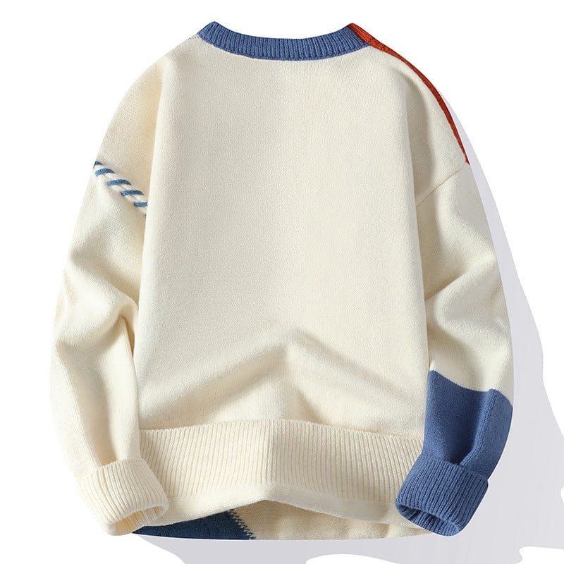DINO - Rollkragen Patchwork Pullover