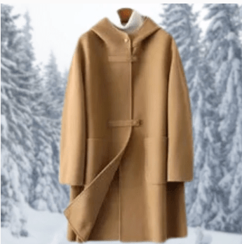 Eliza - Modische doppelseitige Kaschmirjacke mit Kapuze für Damen