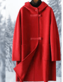 Eliza - Modische doppelseitige Kaschmirjacke mit Kapuze für Damen