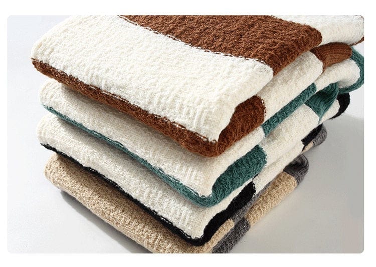 FRANCO - Bequemer lockerer Streifenpullover 2024