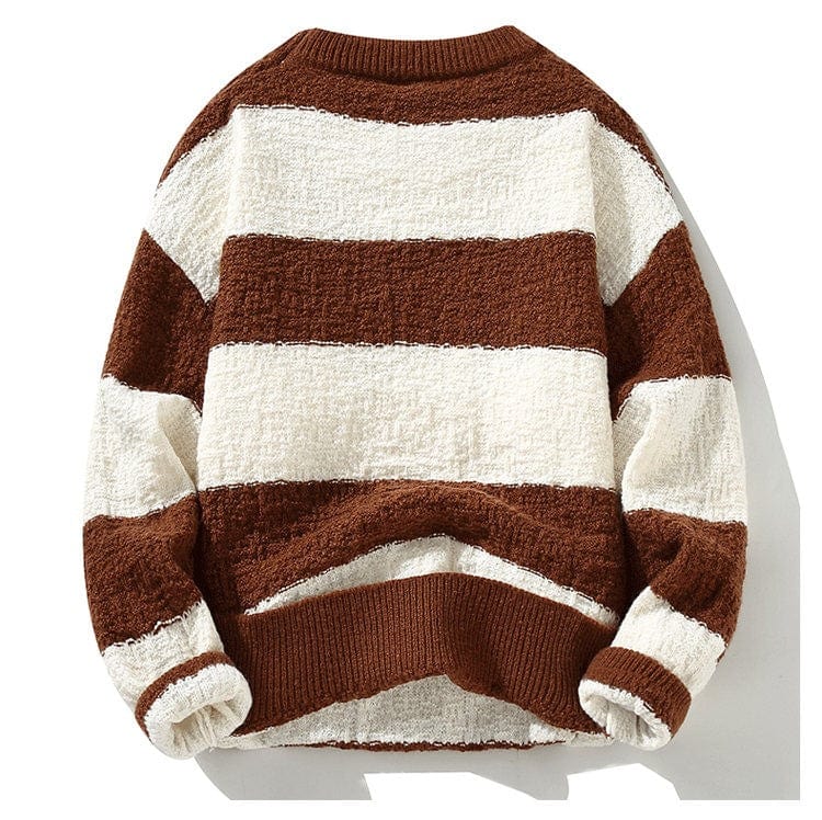 FRANCO - Bequemer lockerer Streifenpullover 2024