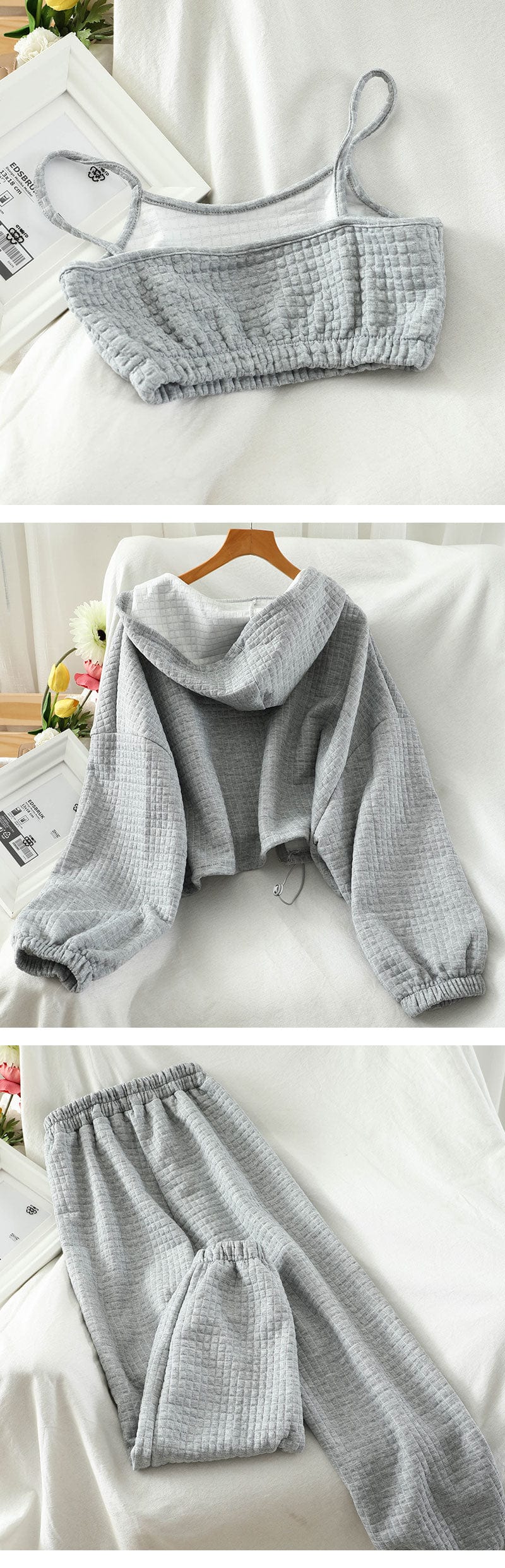 GIGI - Kapuzenmantel und lange Hose Set