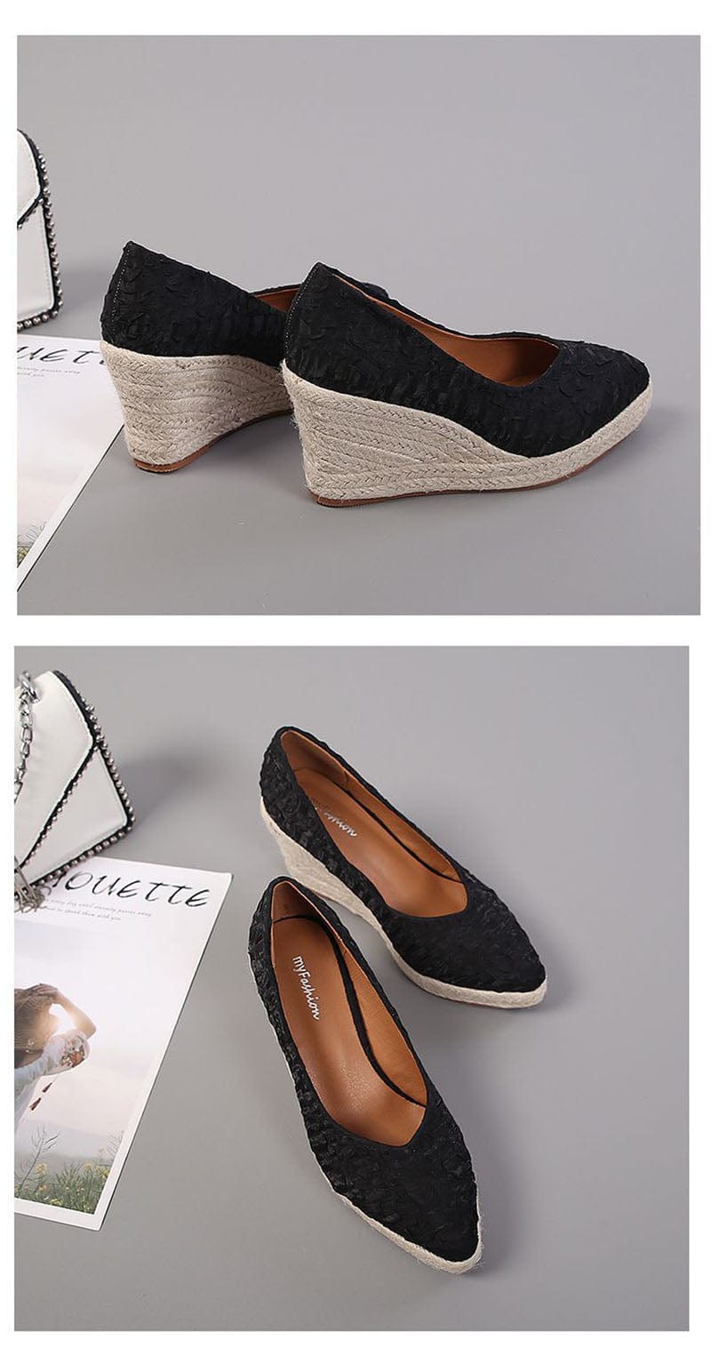 GUADA - Spitzes, flaches Wedge-Heel 2024