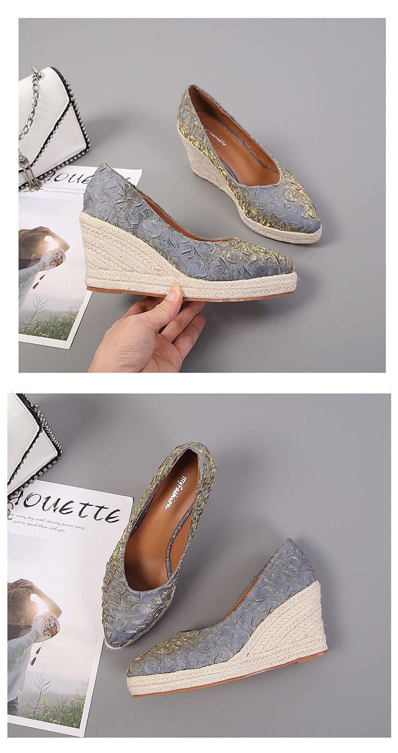 GUADA - Spitzes, flaches Wedge-Heel 2024