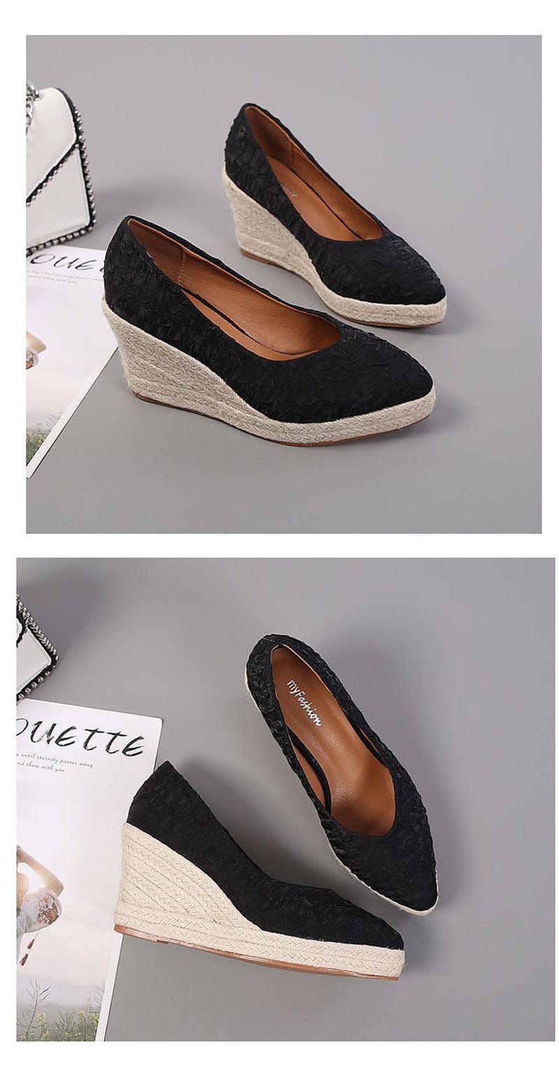 GUADA - Spitzes, flaches Wedge-Heel 2024