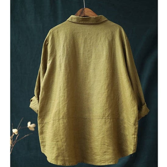 HANAYA - Langärmelige Lockere Bluse 2024