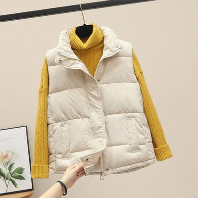 IVANA - Baumwollgepolsterte ärmellose Weste