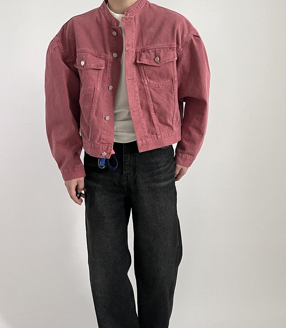 JAYSON - Einzigartige Stehkragen Jeansjacke