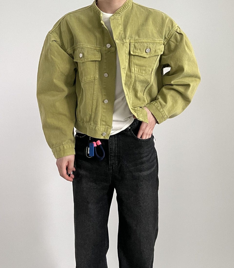 JAYSON - Einzigartige Stehkragen Jeansjacke