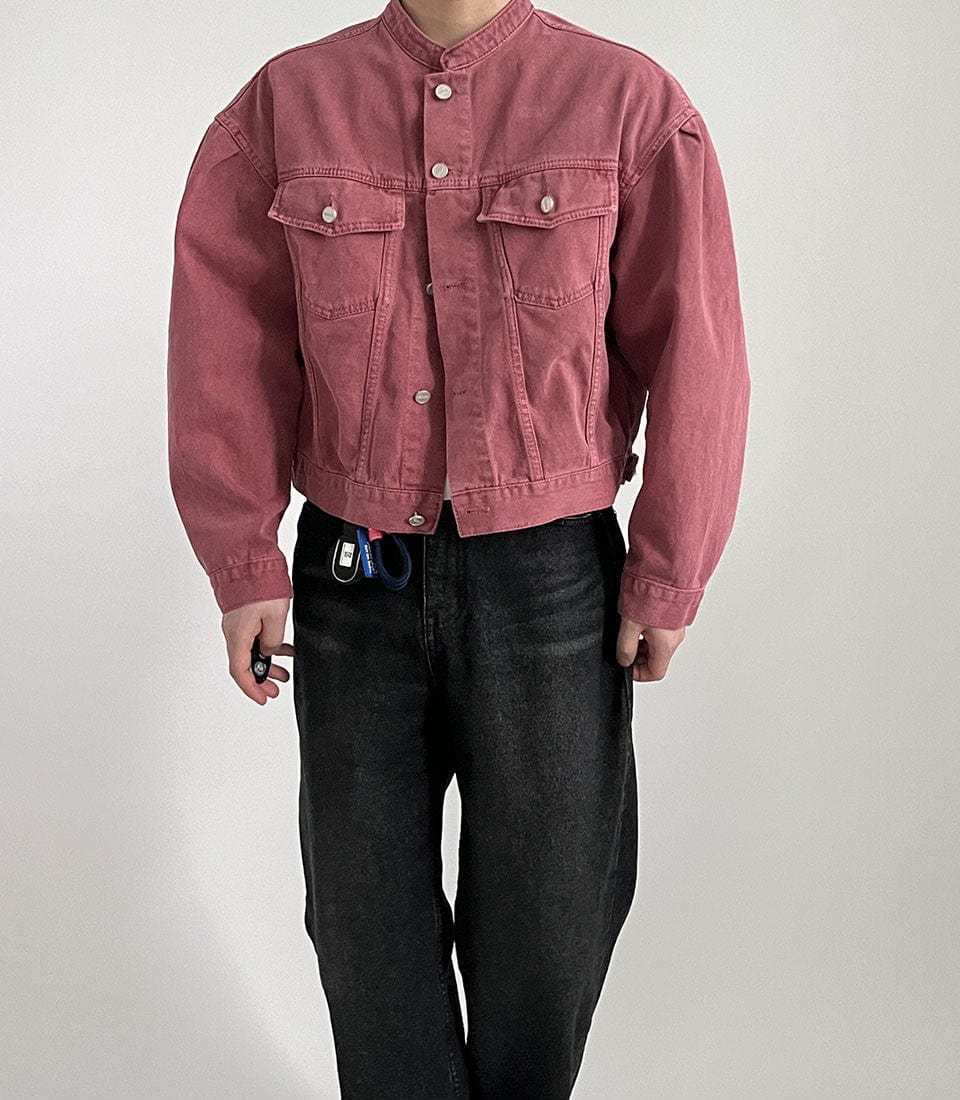 JAYSON - Einzigartige Stehkragen Jeansjacke