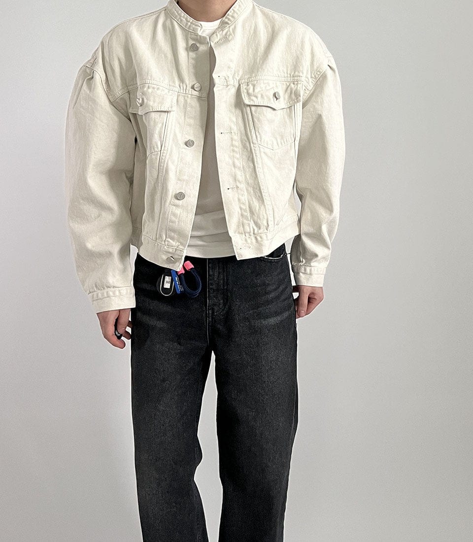 JAYSON - Einzigartige Stehkragen Jeansjacke