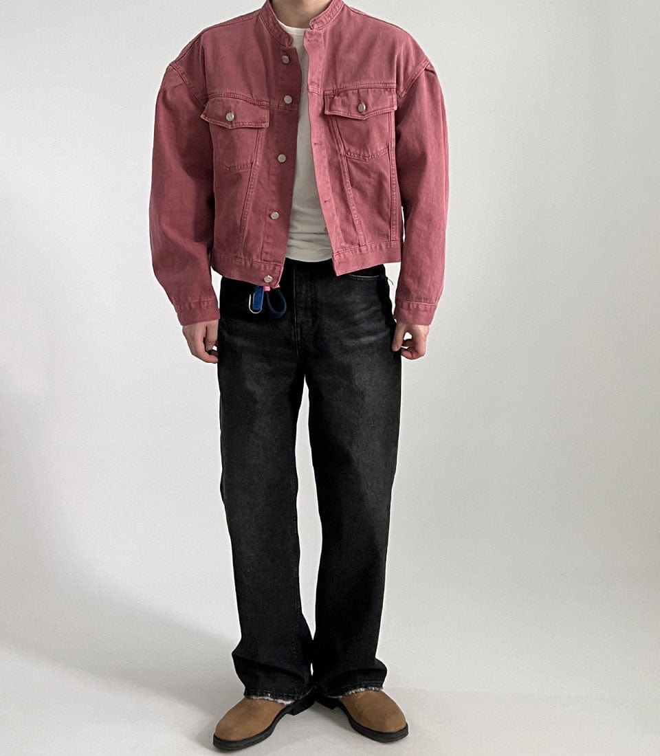 JAYSON - Einzigartige Stehkragen Jeansjacke