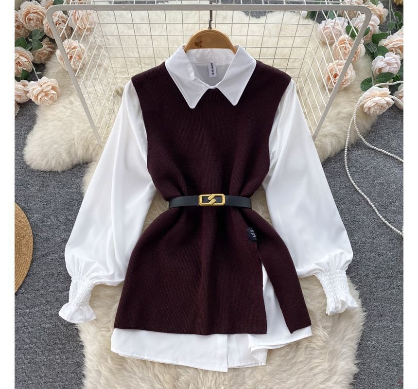 JIANNA - Ärmelloses Pullover-Top-Set