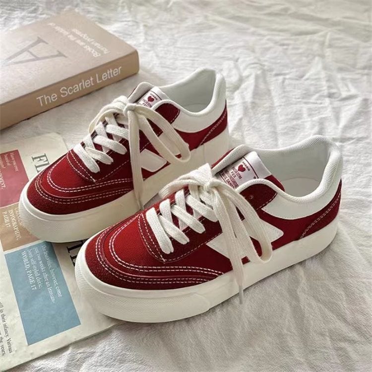 JOLINA - Leinenschuhe mit dicker Sohle