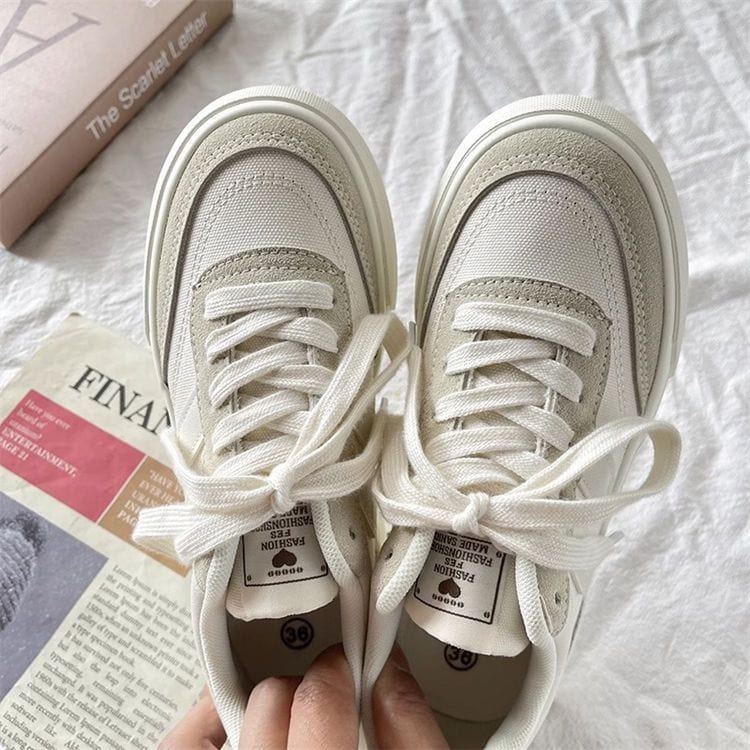 JOLINA - Leinenschuhe mit dicker Sohle