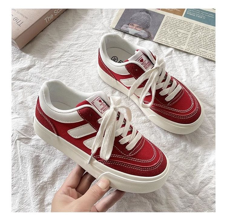 JOLINA - Leinenschuhe mit dicker Sohle