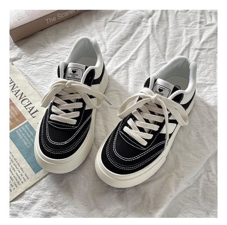 JOLINA - Leinenschuhe mit dicker Sohle