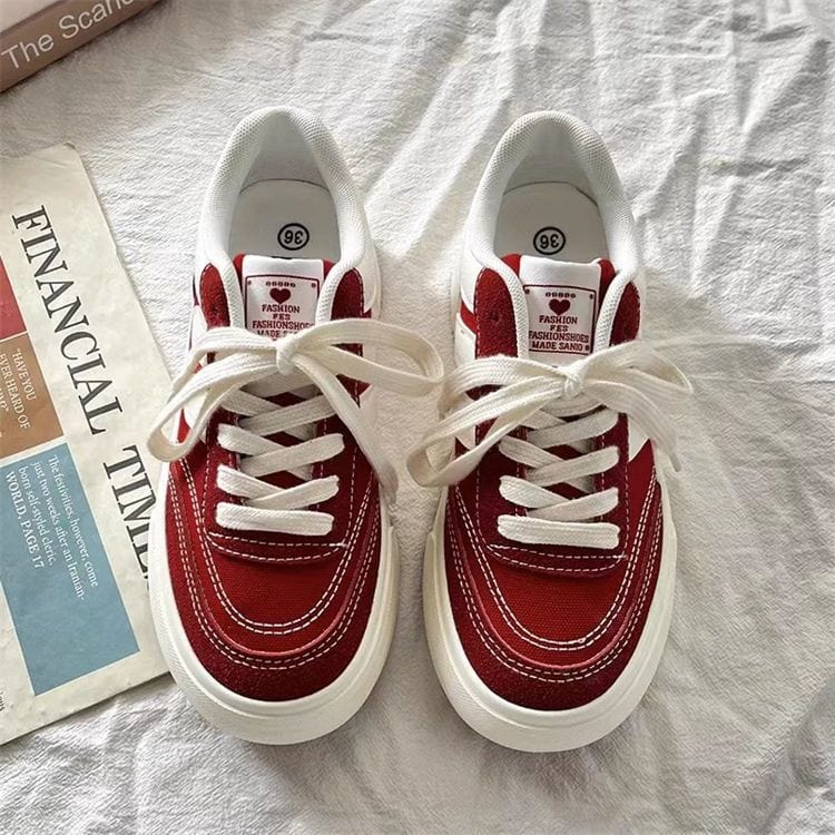 JOLINA - Leinenschuhe mit dicker Sohle