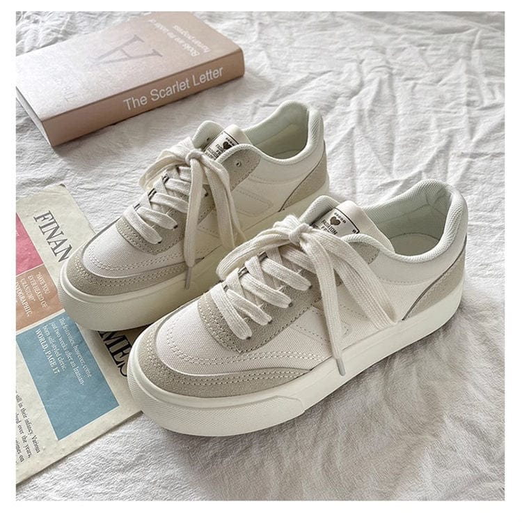 JOLINA - Leinenschuhe mit dicker Sohle