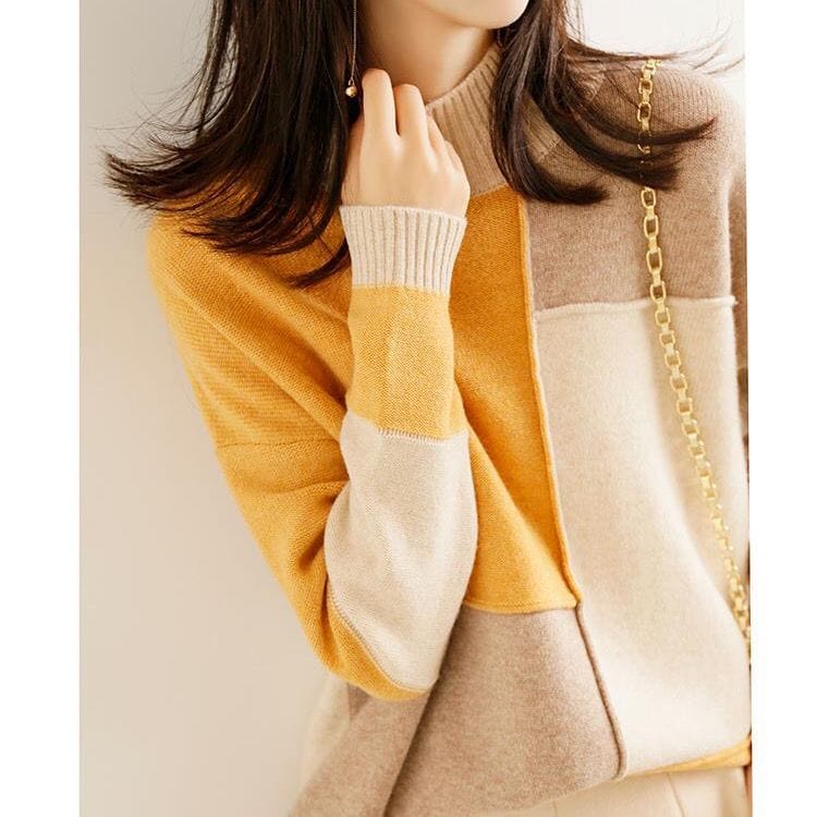 KARINA - Rollkragen Strickpullover