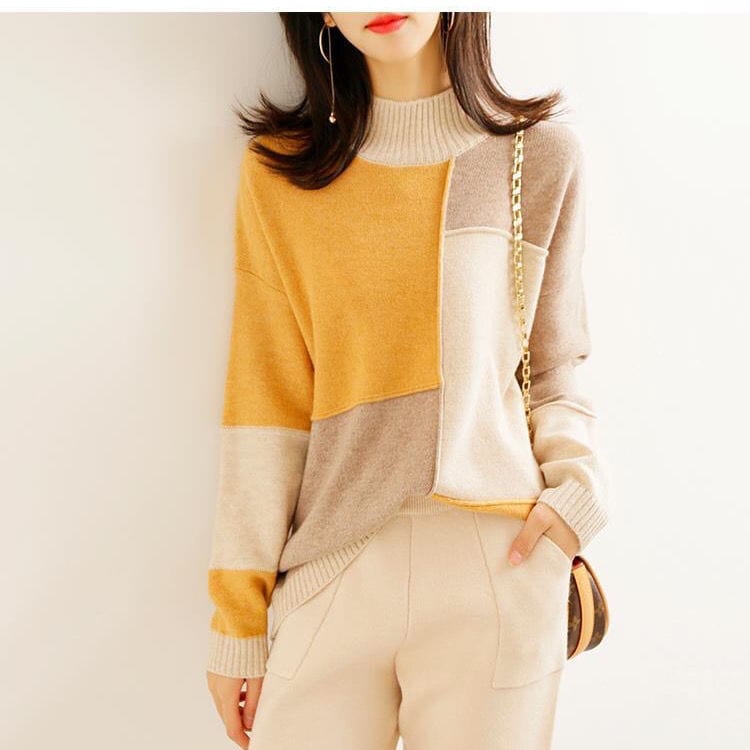 KARINA - Rollkragen Strickpullover