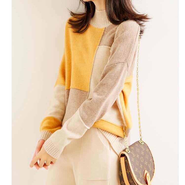 KARINA - Rollkragen Strickpullover