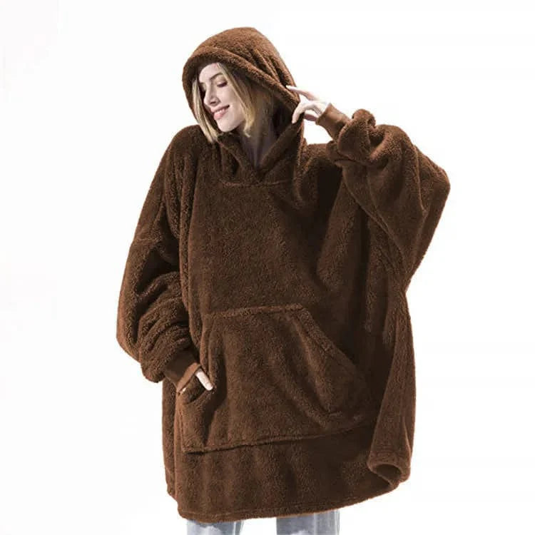 KEITH - Kapuzen-Fleecepullover im Oversized-Stil