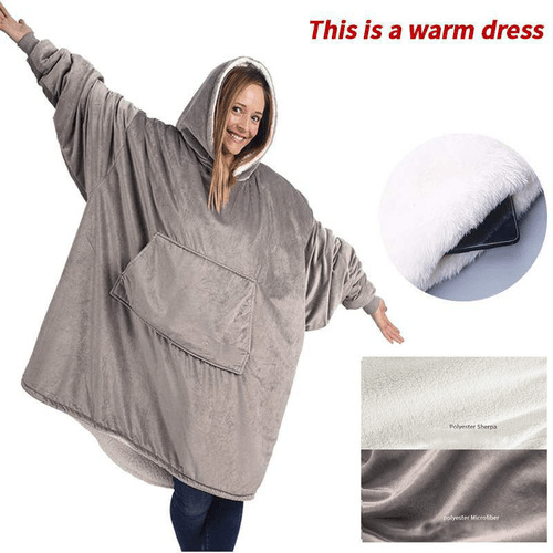 KEITH - Kapuzen-Fleecepullover im Oversized-Stil